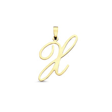 Afbeelding in Gallery-weergave laden, echt gouden sierlijke letter hanger van 14 krt geel goud