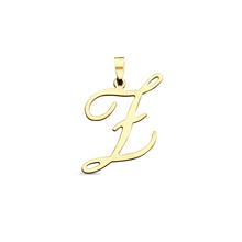 Afbeelding in Gallery-weergave laden, echt gouden sierlijke letter hanger van 14 krt geel goud