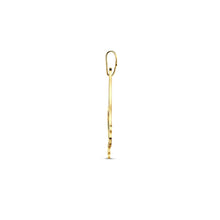 Afbeelding in Gallery-weergave laden, echt gouden sierlijke letter hanger van 14 krt geel goud
