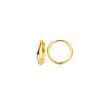 Afbeelding in Gallery-weergave laden, gladde gouden oorringen 8.5 mm | 14 krt goud