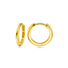 Afbeelding in Gallery-weergave laden, gladde gouden oorringen 14.5 mm | 14 krt goud