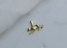 Afbeelding in Gallery-weergave laden, echt gouden vintage panter hanger | 14 krt
