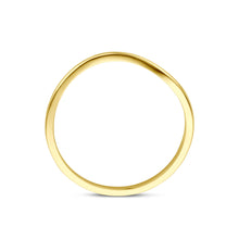 Afbeelding in Gallery-weergave laden, echt gouden gladde wave ring | 14 karaat geel goud