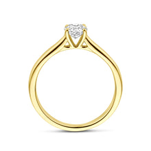 Afbeelding in Gallery-weergave laden, echt gouden ring met lab grown diamant van 0.50 crt | 14 karaat geel goud