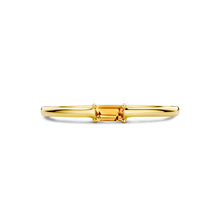 Afbeelding in Gallery-weergave laden, echt geel gouden ring met citrien | 14 krt geel goud