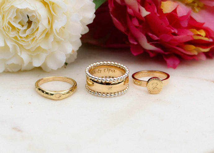 Van de ringen van haar ouders een ring voor haar en van de armband van haar moeder twee ringen voor haar dochters 🤍