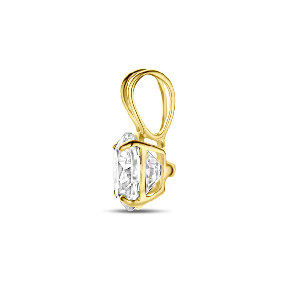 zirkonia in 14 karaat geel goud