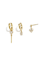 Afbeelding in Gallery-weergave laden, goudkleurige set van 3 oorbellen | stainless steel
