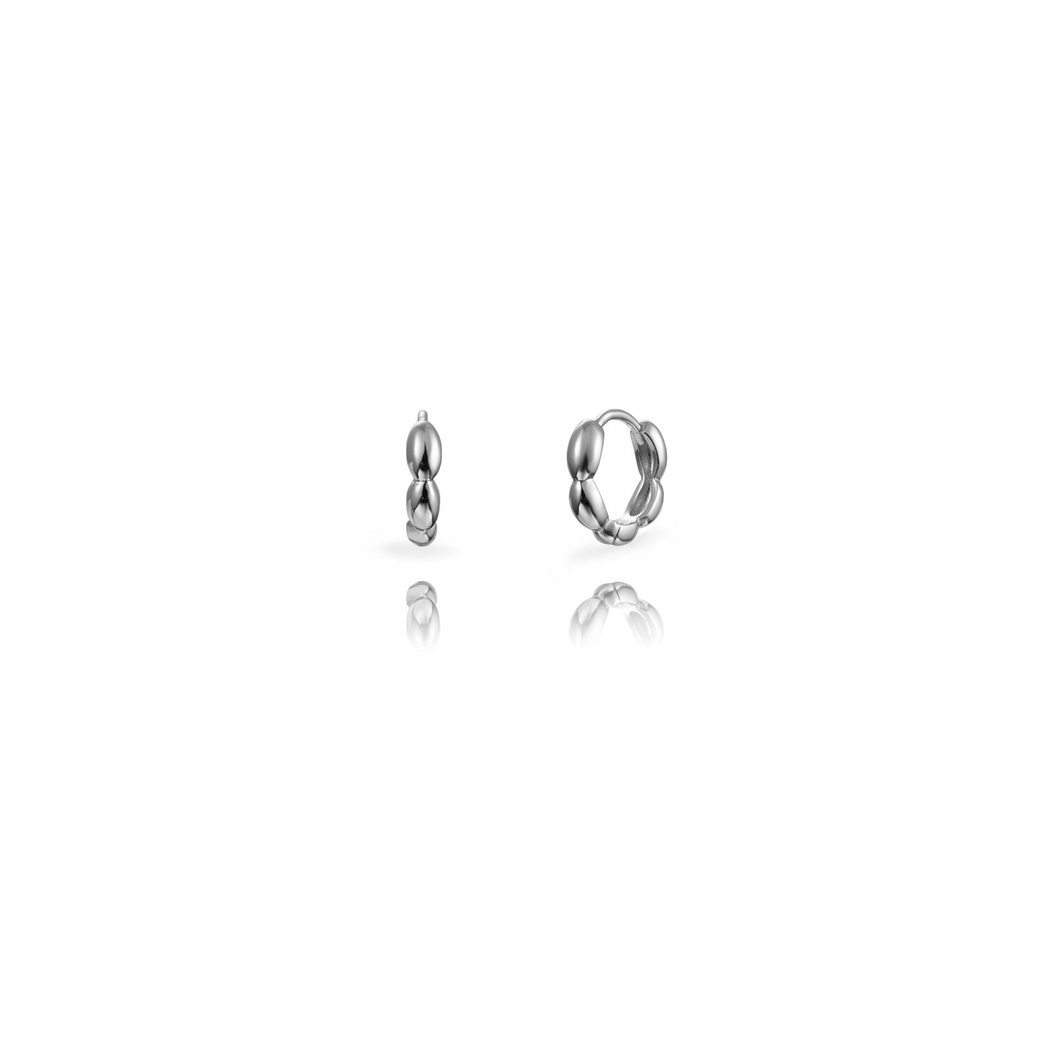smalle bolletjes oorringen van echt zilver 12 mm