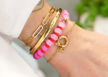 Afbeelding in Gallery-weergave laden, goudkleurige paperclip schakelarmband van stainless steel

