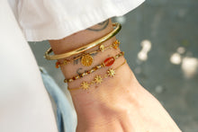 Afbeelding in Gallery-weergave laden, fijn armbandje met 3 zonnetjes | stainless steel
