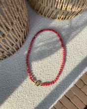 Afbeelding in Gallery-weergave laden, handgemaakt snoep roze mineralen collier met groot slot
