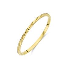 Afbeelding in Gallery-weergave laden, smalle gevlochten ring 14 krt geel goud
