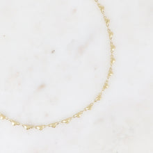 Afbeelding in Gallery-weergave laden, goudkleurig hartjes collier van stainless steel
