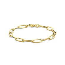 Afbeelding in Gallery-weergave laden, 9 krt geel gouden paperclip schakelarmband 5.7 mm
