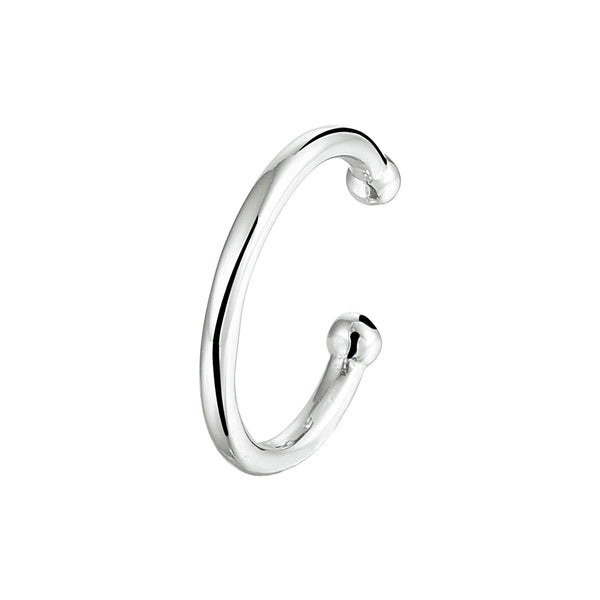 Gladde earcuff | echt zilver