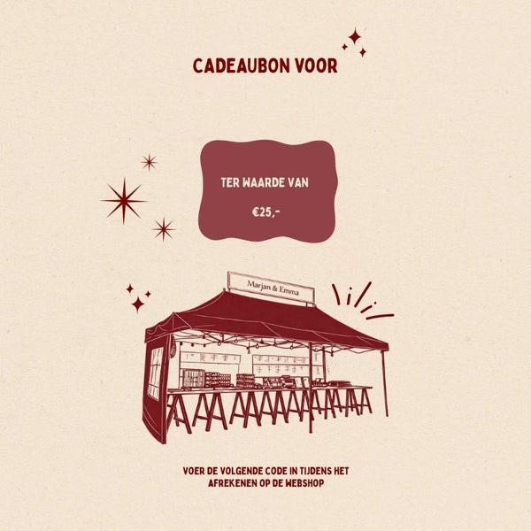 Cadeaubon van €25,-