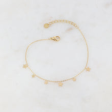 Afbeelding in Gallery-weergave laden, fijn goudkleurig armbandje met sterren stainless steel
