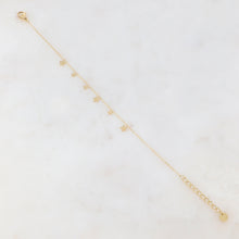 Afbeelding in Gallery-weergave laden, fijn goudkleurig armbandje met sterren stainless steel
