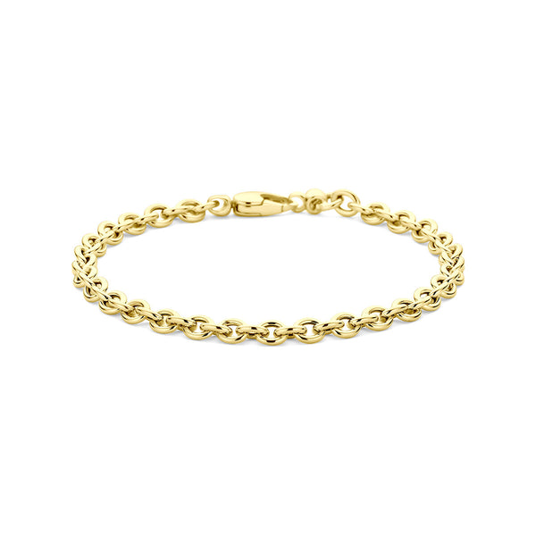 9 krt geel gouden anker schakel armband