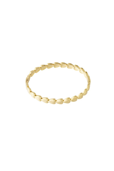 hartjes bangle gemaakt van stainless steel