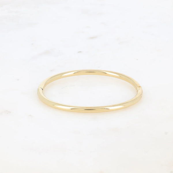 goudkleurige bangle van stainless steel