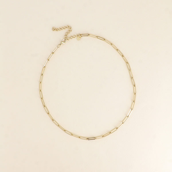 goudkleurig schakelcollier stainless steel