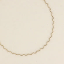 Afbeelding in Gallery-weergave laden, goudkleurig kettinkje met wave patroon | stainless steel
