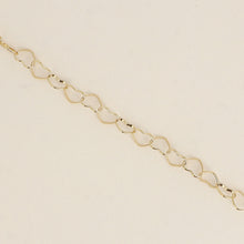 Afbeelding in Gallery-weergave laden, goudkleurige hartjes armband stainless steel
