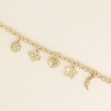 Afbeelding in Gallery-weergave laden, goudkleurige gekleurde en gouden bedels armband l stainless steel
