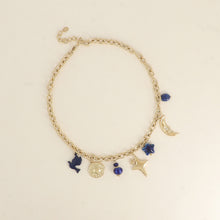 Afbeelding in Gallery-weergave laden, goudkleurig schakel collier met statement bedels 💗 | stainless steel
