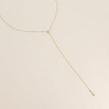 Afbeelding in Gallery-weergave laden, fijn goudkleurig Y collier stainless steel
