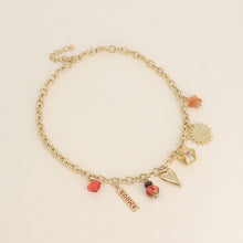 Afbeelding in Gallery-weergave laden, goudkleurig schakel collier met statement bedels 💗 | stainless steel

