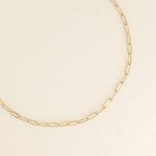 Afbeelding in Gallery-weergave laden, goudkleurige paperclip schakel collier van stainless steel
