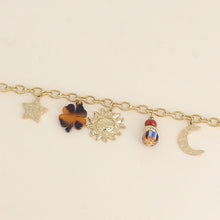 Afbeelding in Gallery-weergave laden, goudkleurige bedel armband stainless steel
