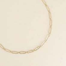 Afbeelding in Gallery-weergave laden, goudkleurige paperclip schakel collier van stainless steel
