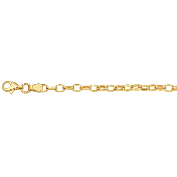 geel gouden anker schakel armband van 14 krt geel goud