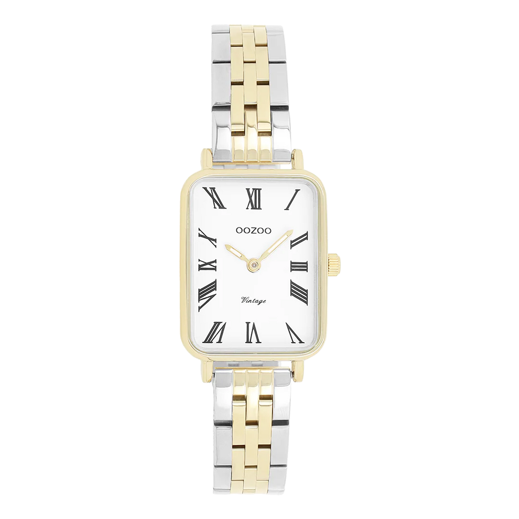 bicolour rechthoekige oozoo horloge
