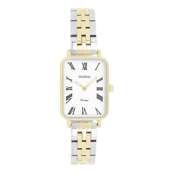bicolour rechthoekige oozoo horloge