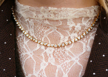 Afbeelding in Gallery-weergave laden, goudkleurig tennis collier met hartvormige zirkonia steentjes

