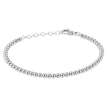 Afbeelding in Gallery-weergave laden, bolletjes armband van echt zilver met slotje
