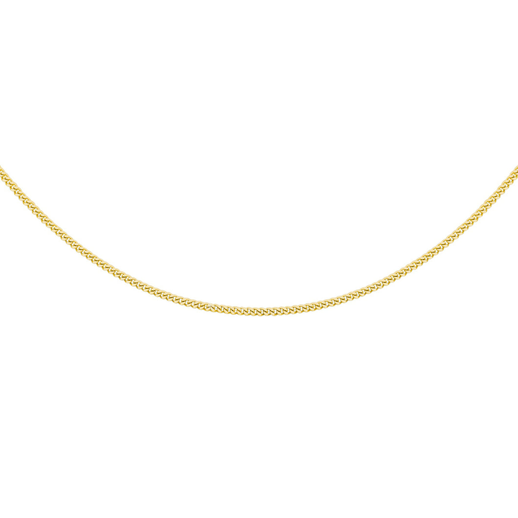 1.2 gourmet lengte collier 60 cm | echt zilver + 3 micron goud