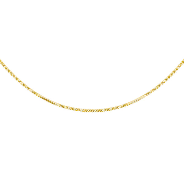 1.2 gourmet lengte collier 45 cm | echt zilver + 3 micron goud