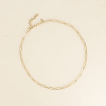 Afbeelding in Gallery-weergave laden, paperclip schakelcollier van goudkleurig stainless steel
