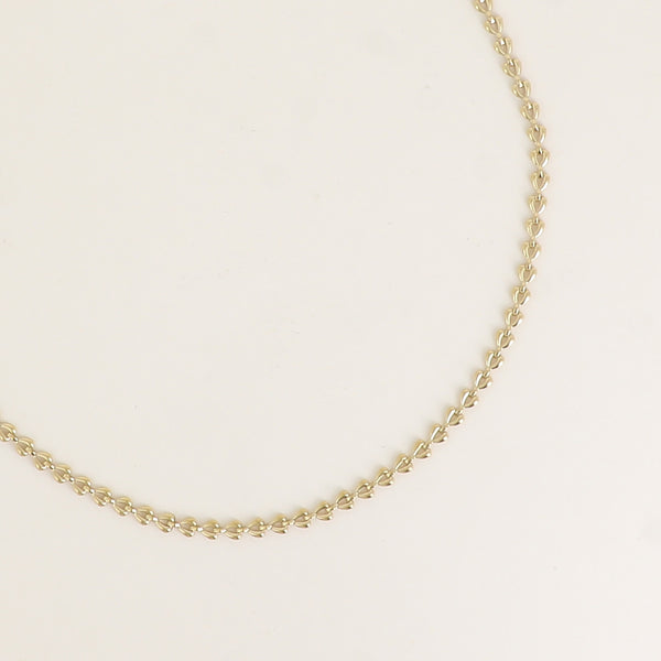 goudkleurig schakel collier van stainless steel