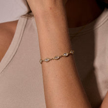 Afbeelding in Gallery-weergave laden, armband met ovale zirkonia stenen | stainless steel
