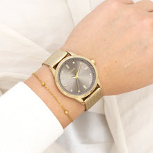 Afbeelding in Gallery-weergave laden, goudkleurig oozoo horloge met taupe wijzerplaat 40 mm
