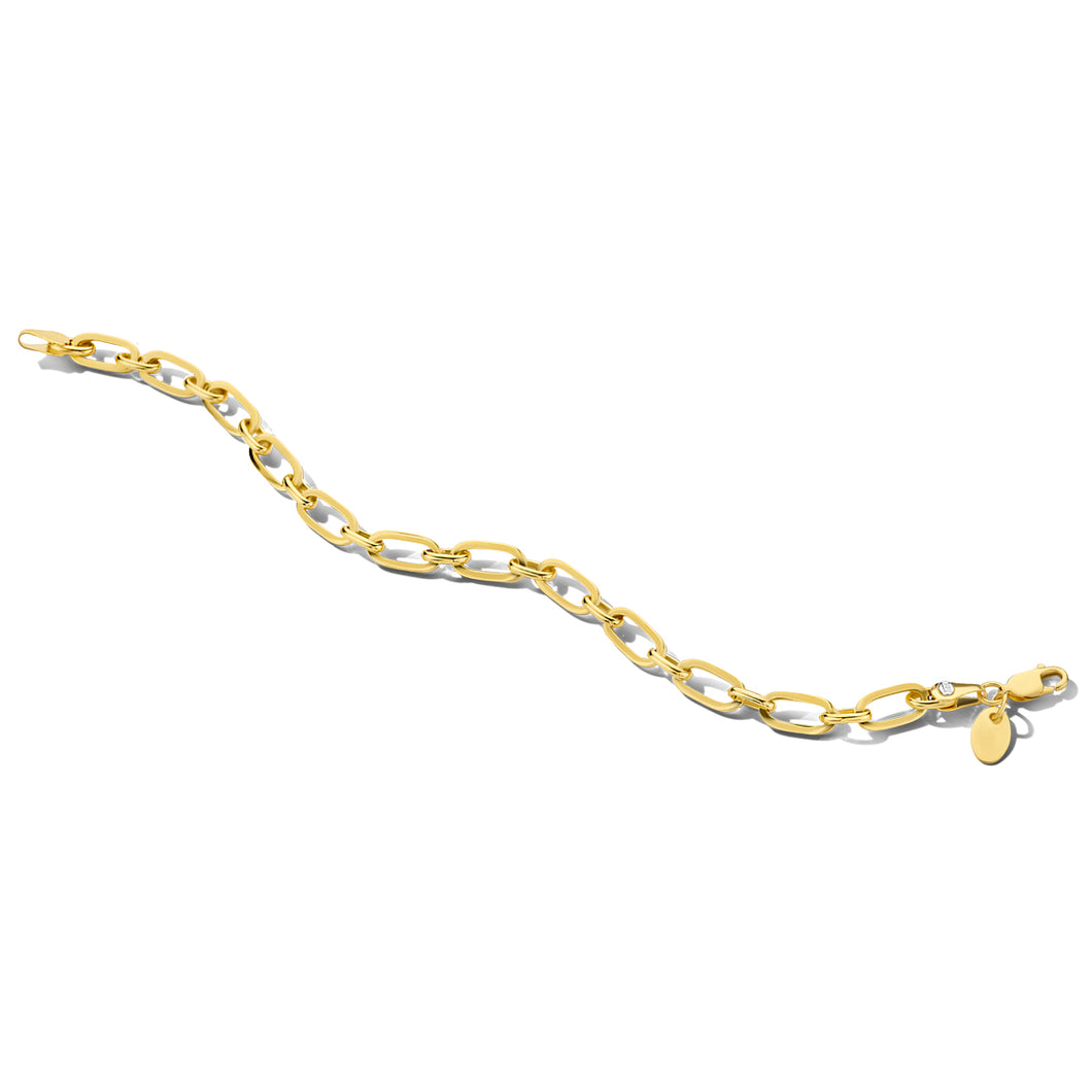 gouden schakel armband van ZilGold