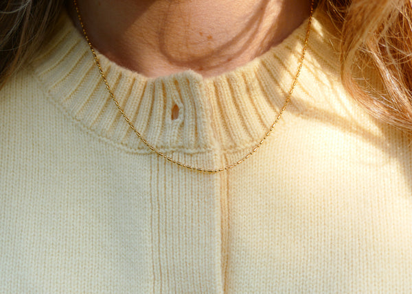 fijn patroon collier van stainless steel