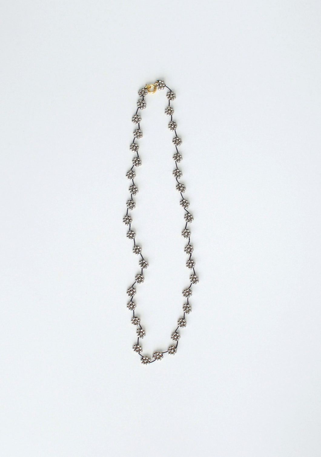 zilver bloemen fiori collier